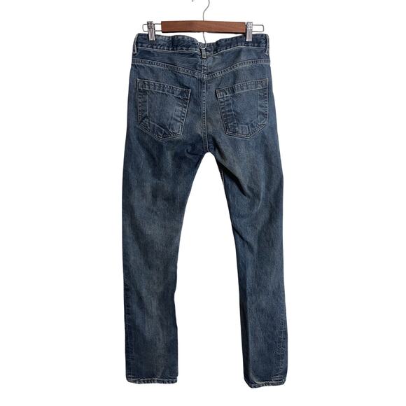 Rick Owens DRKSHDW Blue  Detroit Cut Slim Fit Denim Jeans Mens Size 30 (FLAWED) - Picture 3 of 14